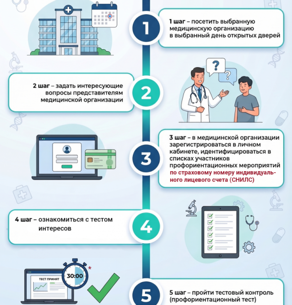 Во ФБУЗ МСЧ № 9 продолжаются профориентационные мероприятия